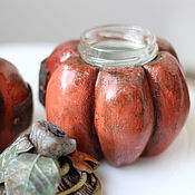 Для дома и интерьера handmade. Livemaster - original item Glass jars - Pumpkins. Handmade.