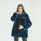 Beaver fur jacket in blue, Fur Coats, Moscow,  Фото №1