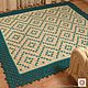 Large rectangular carpet - palace knitted from a Lozenge cord. Carpets. knitted handmade rugs (kovrik-makrame). My Livemaster. Фото №4