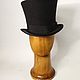 Order Men's top hat ' Black'. Felt Hats Shop. Livemaster. . Cylinder Фото №3
