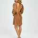 Short dress with an open back made of beige cotton, Dresses, Moscow,  Фото №1