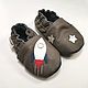Gray Baby Slippers, Rocket Baby Shoes, Baby Boy Shoes, Footwear for childrens, Kharkiv,  Фото №1