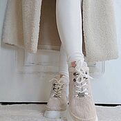 Валяные ботинки"Снегири"