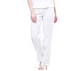 White linen pants. Pants. etnoart. Online shopping on My Livemaster.  Фото №2