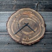Для дома и интерьера handmade. Livemaster - original item wall clock made of bog oak. Handmade.