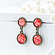 Заказать Серьги Red dots (Алые точки). Djayajewel. Ярмарка Мастеров. . Серьги классические Фото №3