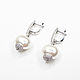 Order Earrings with pearls 'Silver drops' long silver. Irina Moro. Livemaster. . Earrings Фото №3