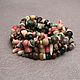 Long beads with pink and white coral Seaside forest green pink. Beads2. Ritasdreams (ritasdreams). My Livemaster. Фото №6