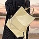 TOLEDO. Рюкзак из лакированной кожи. Молочный, Рюкзаки, Санкт-Петербург,  Фото №1