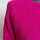 Order Fuchsia Angora Blouse. Knitted with love. Livemaster. . Sweater Jackets Фото №3