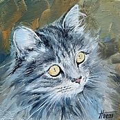 Картины и панно handmade. Livemaster - original item Portrait of a cat by photo. Handmade.