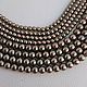 Гематит шоколадный, 4 и 6 мм. Бусины. More beads. Интернет-магазин Ярмарка Мастеров.  Фото №2