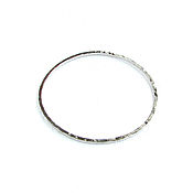 Украшения handmade. Livemaster - original item Silver round bracelet, hard bracelet fashionable 