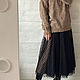  Юбка-солнце в стиле Dior (new look) в бархатный горошек. Юбки. Materia Prima Ателье ОНЛАЙН. Ярмарка Мастеров.  Фото №15