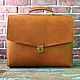 Leather briefcase. Men\'s bag. Densefog. Online shopping on My Livemaster.  Фото №2