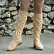 Demi-season boots ' Alena'. High Boots. KnittedBoots. Online shopping on My Livemaster.  Фото №2