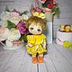 Textile doll chick interior collectible, Dolls, Buoy,  Фото №1