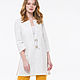 White cardigan jacket made of 100% linen. Jackets. etnoart. Online shopping on My Livemaster.  Фото №2