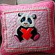 Panda Pillow. Pillow. elena-kornienko. My Livemaster. Фото №6