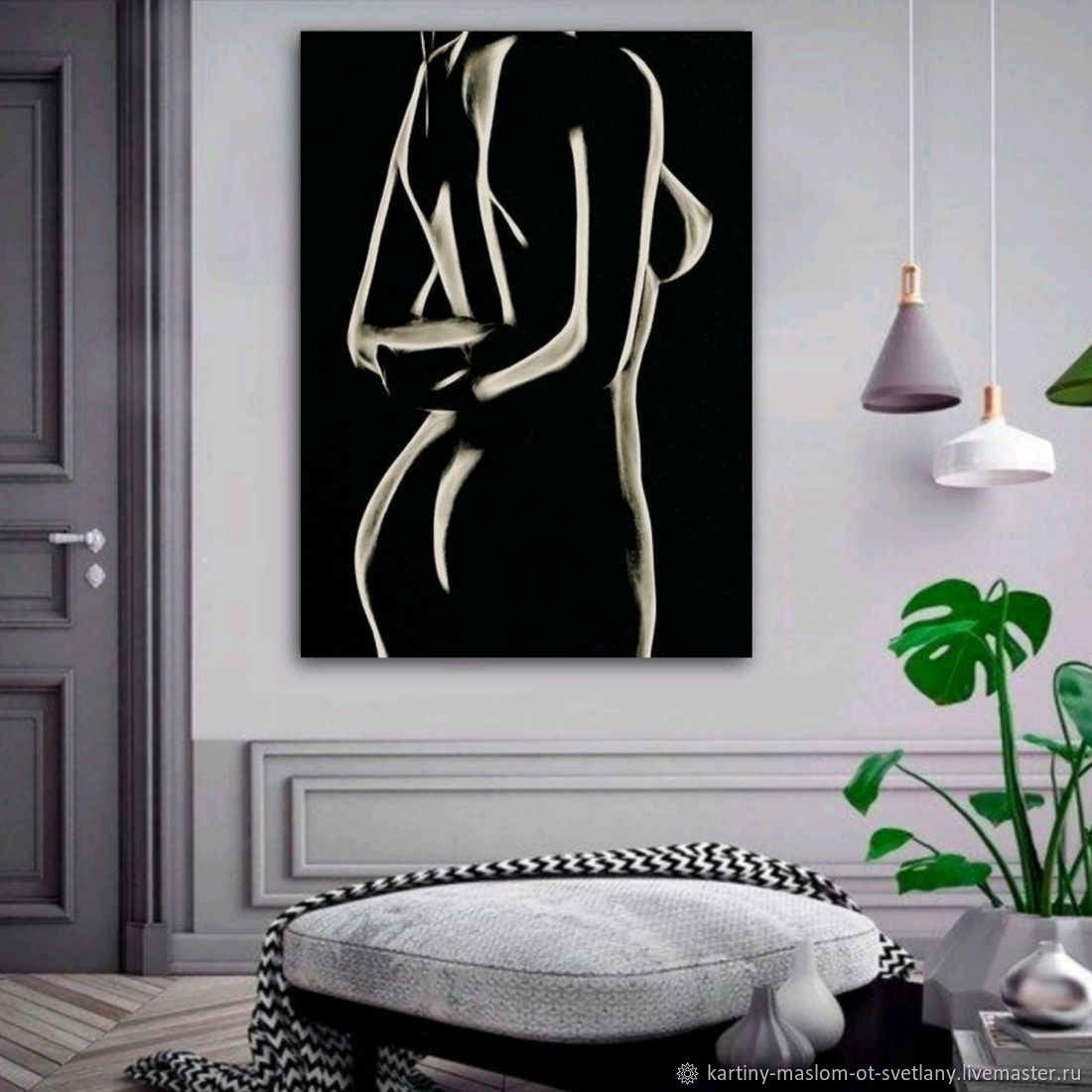 Wall Decor artwork Black model