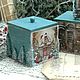 Шкатулки зимние уютный дом декупаж. Шкатулки. Светлана, Мастерская Villa-Oliva. Интернет-магазин Ярмарка Мастеров.  Фото №2