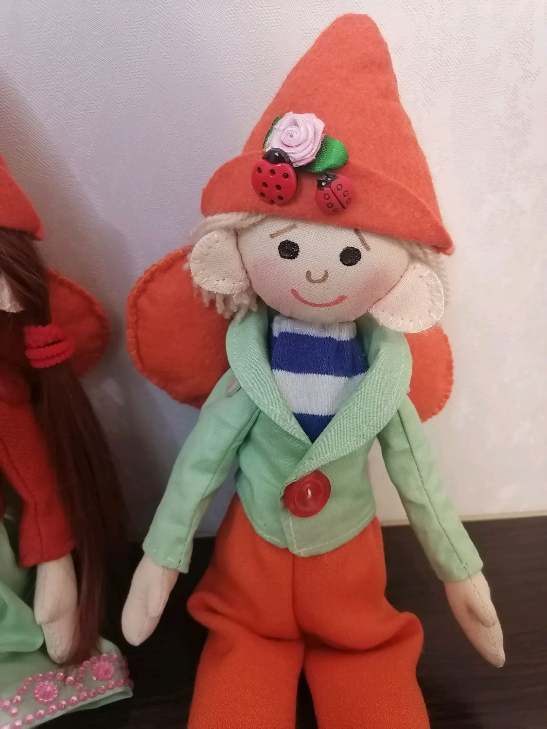 Эльфы. Пара эльфов. Эльфы с крыльями. Подвесная кукла ручной работы в ...