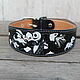 Leather dog collar 'Tim Burton', Dog - Collars, Kemerovo,  Фото №1