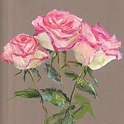 Картины и панно handmade. Livemaster - original item Pictures: Roses are alive. Print from the author`s work. Handmade.