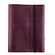 Leather notebook with rings stylish A5 Notepad made of genuine leather, Notebooks, Moscow,  Фото №1