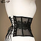 Прозрачный бельевой пояс-корсет с кружевом "гладкий". Корсеты. Shi Corset (Анна). Ярмарка Мастеров.  Фото №6