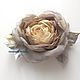 Order FABRIC FLOWERS. Chiffon rose - brooch ' Mirage'. fioridellavita. Livemaster. . Brooches Фото №3