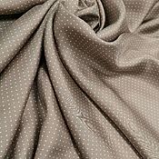 Материалы для творчества handmade. Livemaster - original item Fabric: Matte twill silk-millet on beige-pink. Handmade.