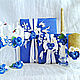 Свадебный набор"Синяя орхидея" Синий, Наборы аксессуаров, Тверь,  Фото №1