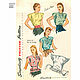 S8593 Выкройка винтажных блузок 1940-х  Разм. S-L Simplicity 8593, Выкройки для шитья, Санкт-Петербург,  Фото №1