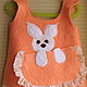 Sundress for girls " Bunny in the pocket". Платья. COZY FELT. Интернет-магазин Ярмарка Мастеров.  Фото №2