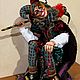 Кукла Джокер ручной работы. Интерьерная кукла. Оксана Астахова. Ярмарка Мастеров.  Фото №4