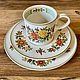 Винтаж: Чайное трио Villeroy & Boch Summerday. Фарфор. Объем 350 мл, Кружки винтажные, Калининград,  Фото №1