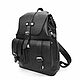 Backpack leather black male Everest Mod R35-111. Men\\\'s backpack. Natalia Kalinovskaya. Online shopping on My Livemaster.  Фото №2