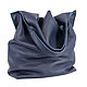 Blue Bag bag string Bag medium Package shopper t shirt Bag hobo. String bag. BagsByKaterinaKlestova (kklestova). Online shopping on My Livemaster.  Фото №2