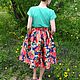 Юбка Красные розы. Юбки. Sati Dresses (satidresses). Ярмарка Мастеров.  Фото №4