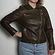 Brown leather jacket, Outerwear Jackets, Pushkino,  Фото №1
