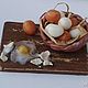 Food for dolls - Board with eggs for dollhouse miniature 1 12. Doll food. MiniDom (Irina). My Livemaster. Фото №4