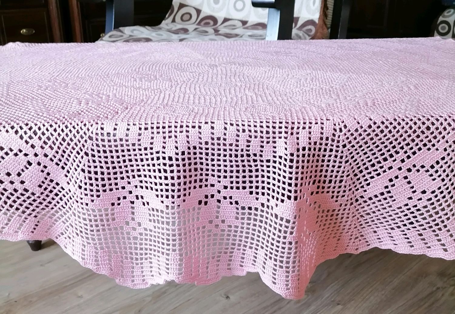 Скатерть розовая в интернет-магазине на Ярмарке Мастеров | Скатерти ...