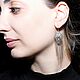 Order Earrings Filigree Long Hanging 925 Sterling Silver APS0017. Sunny Silver. Livemaster. . Tassel earrings Фото №3