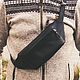 Fanny pack black leather. Waist Bag. G.L.A.D.. Online shopping on My Livemaster.  Фото №2