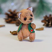 Куклы и игрушки handmade. Livemaster - original item Kitten Danka 8 cm (in stock). Handmade.