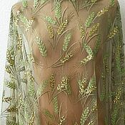 Материалы для творчества handmade. Livemaster - original item The rest! Embroidery on mesh sequins. Spikelets. Handmade.