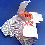 Материалы для творчества handmade. Livemaster - original item Box with hinged lid BLANK (price per pack of 50 PCs). Handmade.
