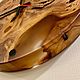 Clock made of elm slab with epoxy resin (D380 mm.). Watch. uloft. My Livemaster. Фото №6