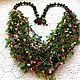  made of beads and chips of natural stones 'Lesnoe', Necklace, Astrakhan,  Фото №1